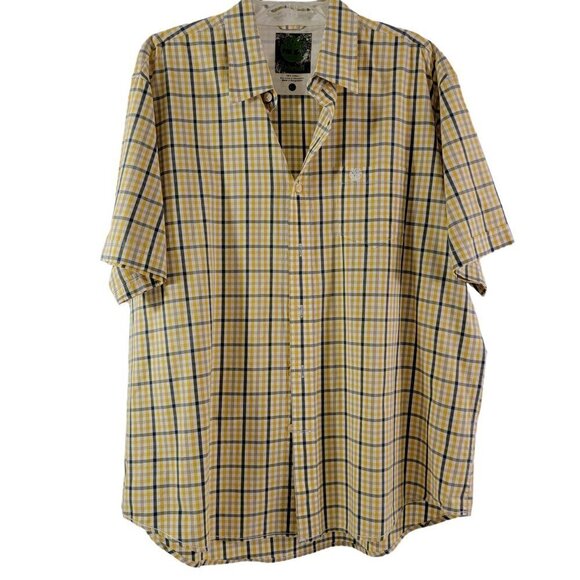 Timberland Men's Plaid Button Down Short Sleeve Shirt - XL - Picture 9 of 11